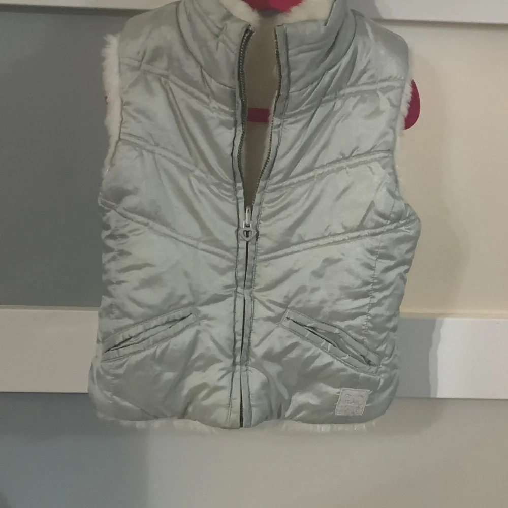 The Children's Place Silver Puffer Vest